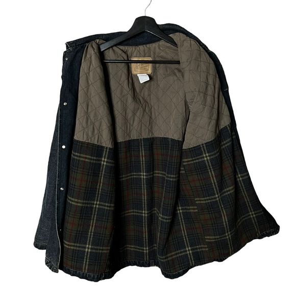 VTG Gap Denim Flannel Lined Barn Coat Small - Picture 4 of 4